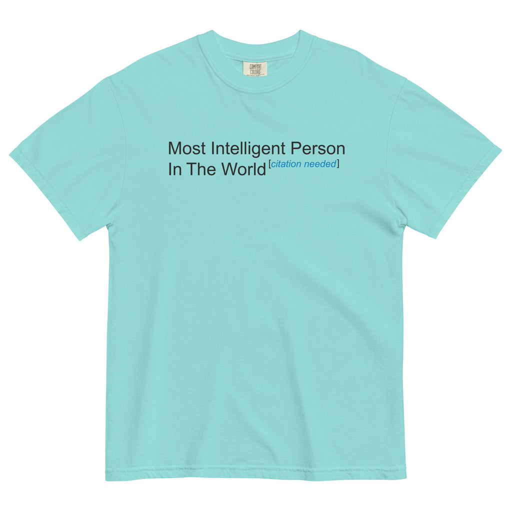 Most Intelligent Person in the World Citation Needed Men's Relaxed Fit Tee Hoodie, Sweatshirt | PureTeeCo.com (Image 4)