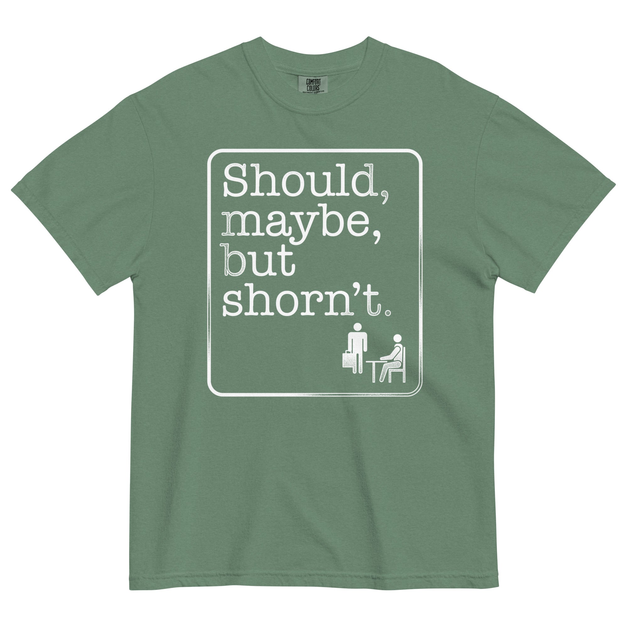 Should, Maybe, But Shorn't Men's Relaxed Fit Tee Hoodie, Sweatshirt | PureTeeCo.com (Image 5)