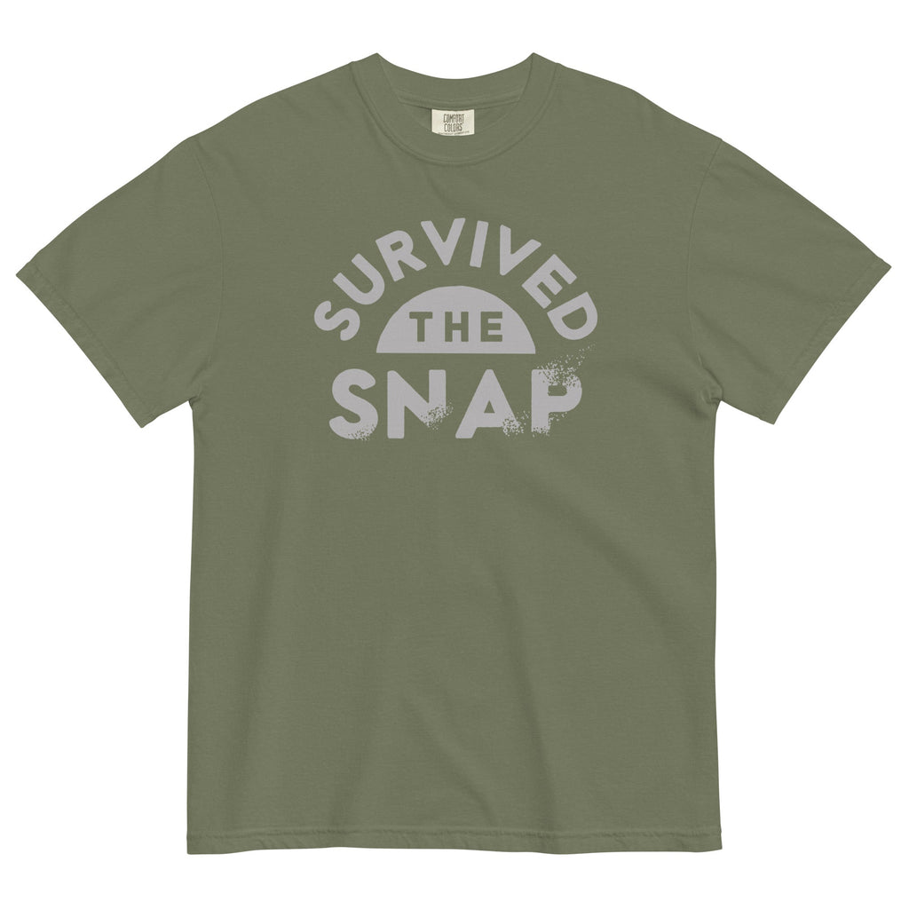 Survived The Snap Men's Relaxed Fit Tee Hoodie, Sweatshirt | PureTeeCo.com (Image 4)
