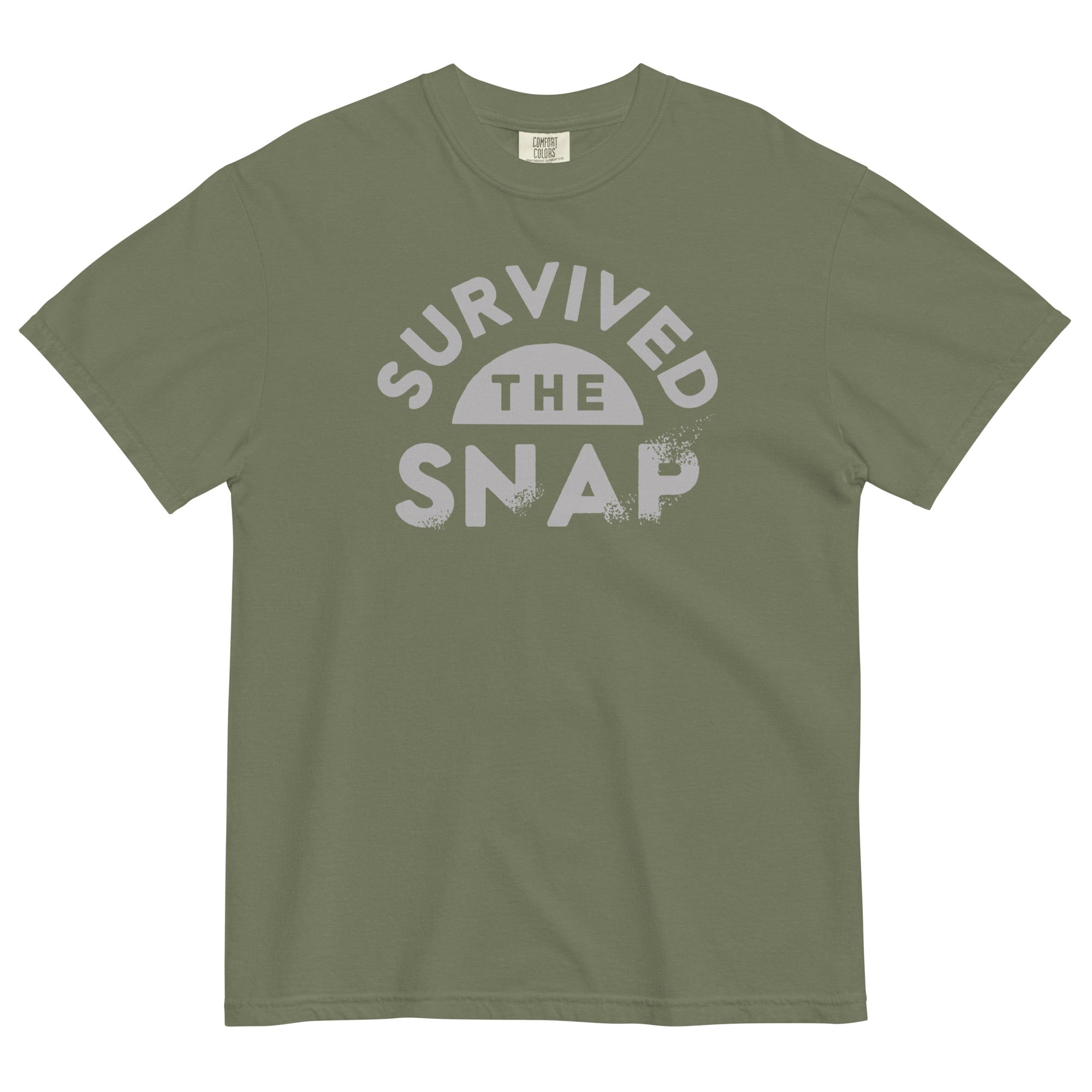 Survived The Snap Men's Relaxed Fit Tee Hoodie, Sweatshirt | PureTeeCo.com (Image 4)