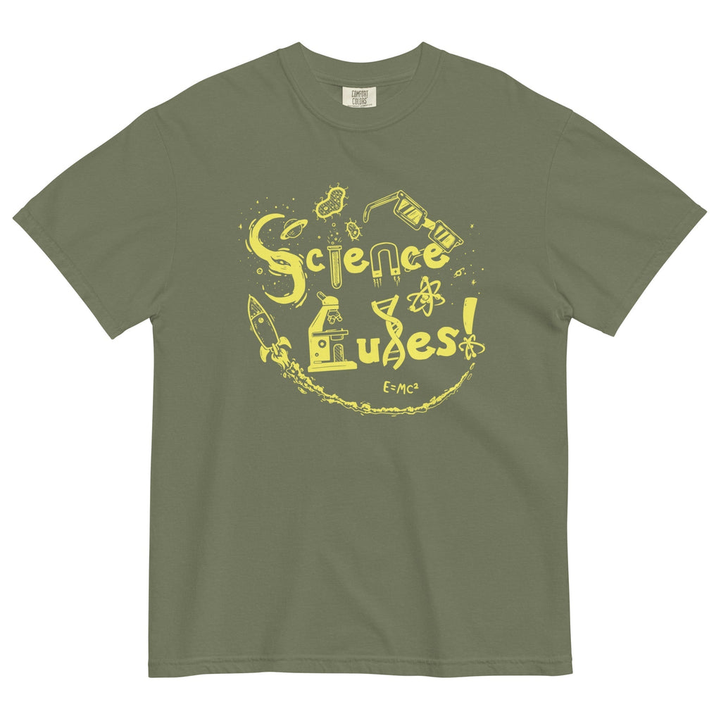 Science Rules! Men's Relaxed Fit Tee Hoodie, Sweatshirt | PureTeeCo.com (Image 4)