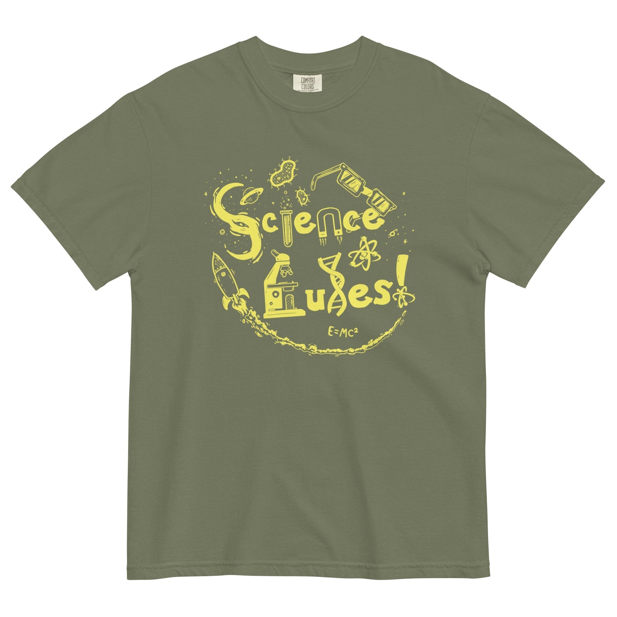 Science Rules! Men's Relaxed Fit Tee Hoodie, Sweatshirt | PureTeeCo.com (Image 4)