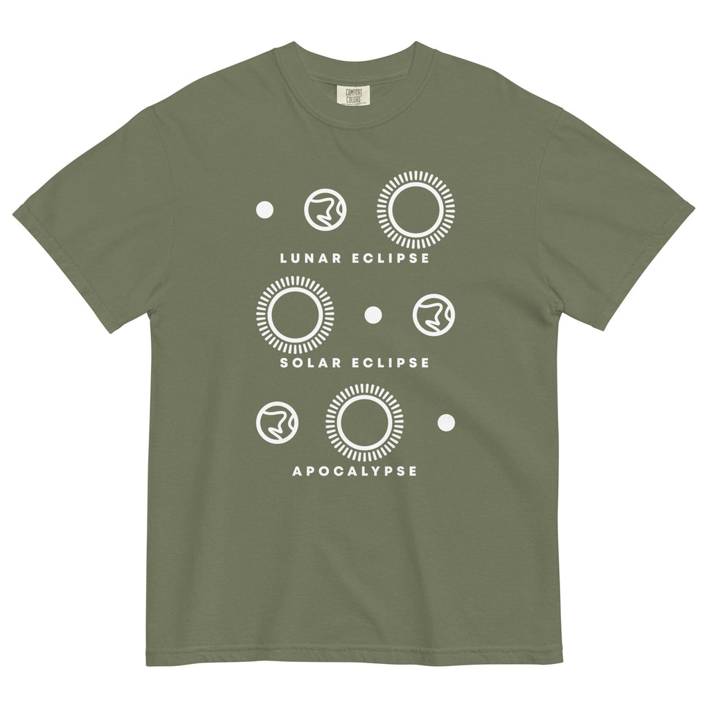 Lunar Eclipse Solar Eclipse Apocalypse Men's Relaxed Fit Tee Hoodie, Sweatshirt | PureTeeCo.com (Image 4)