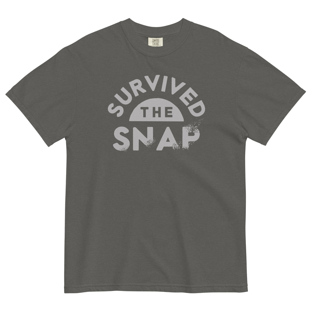 Survived The Snap Men's Relaxed Fit Tee Hoodie, Sweatshirt | PureTeeCo.com (Image 3)