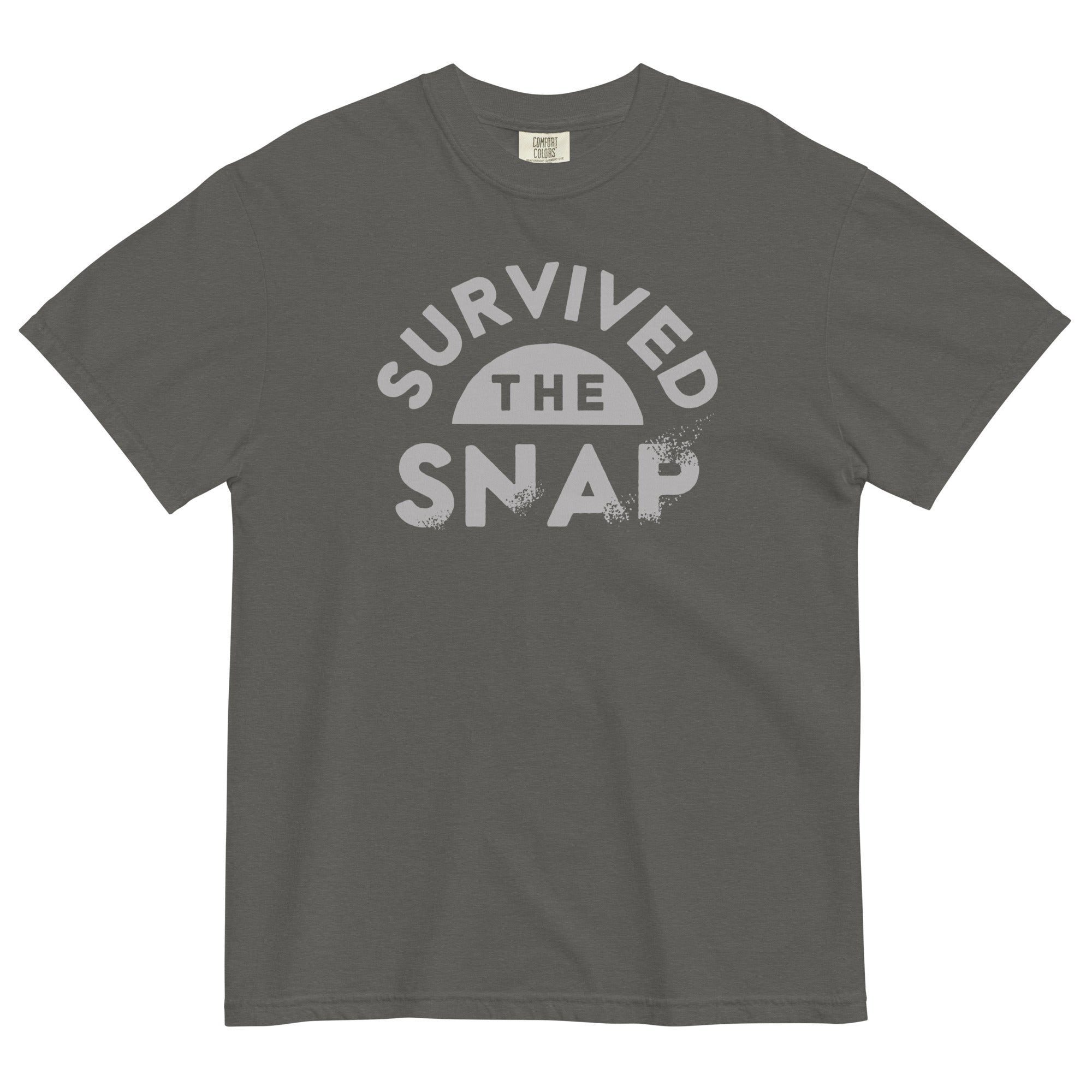 Survived The Snap Men's Relaxed Fit Tee Hoodie, Sweatshirt | PureTeeCo.com (Image 3)
