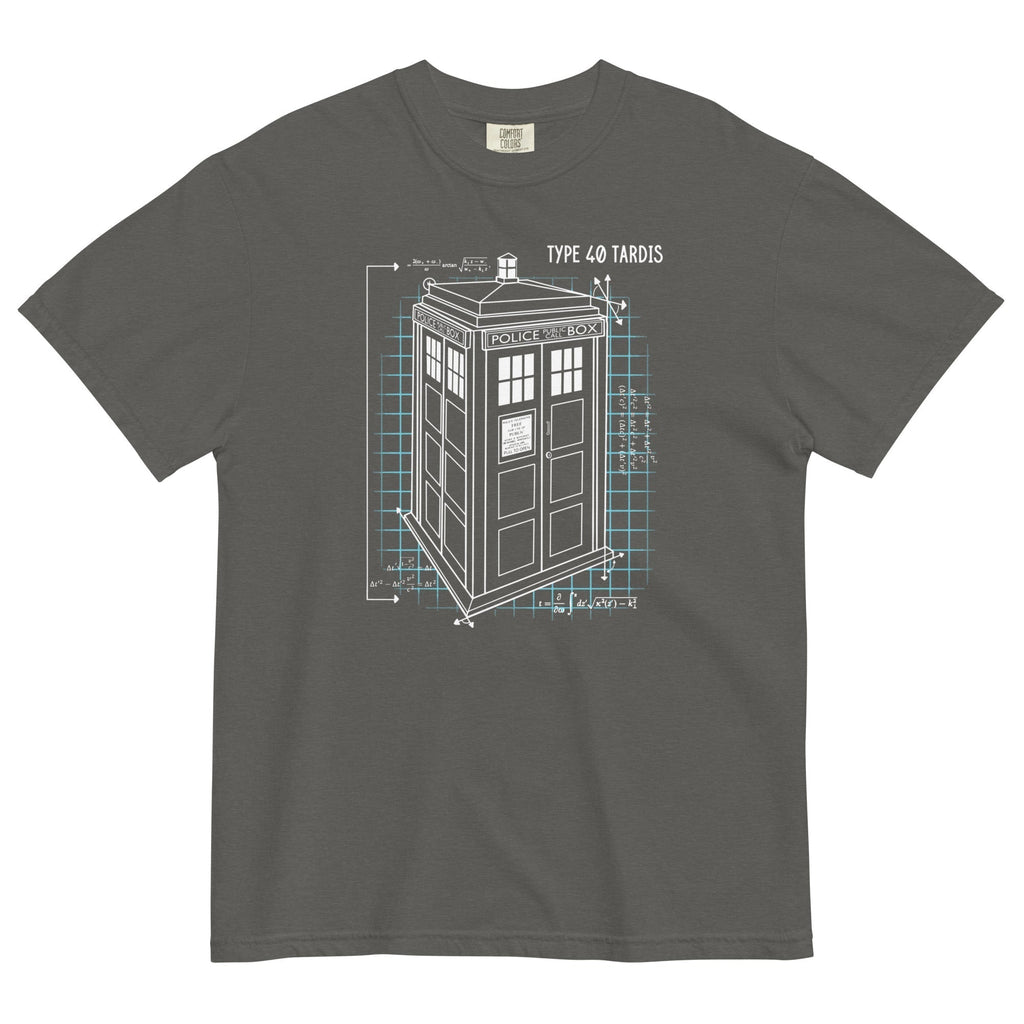 Type 40 Tardis Men's Relaxed Fit Tee Hoodie, Sweatshirt | PureTeeCo.com (Image 4)