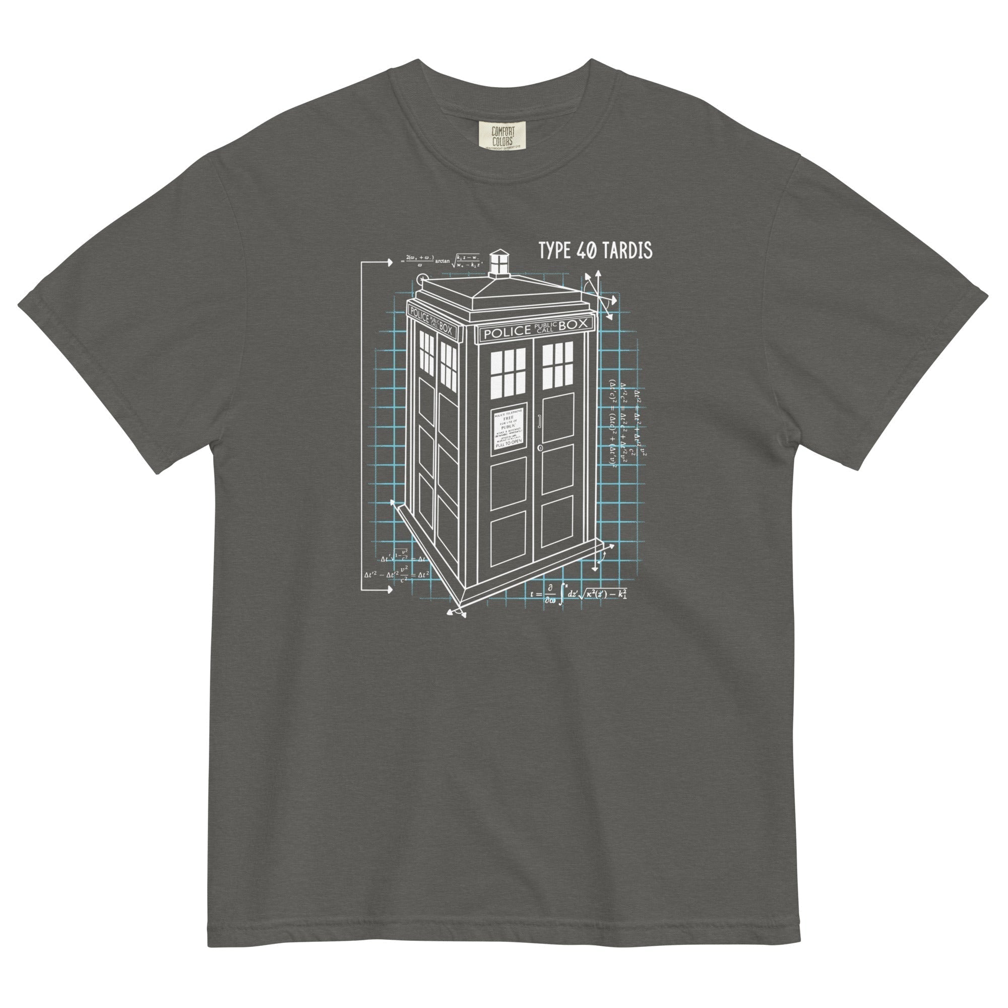 Type 40 Tardis Men's Relaxed Fit Tee Hoodie, Sweatshirt | PureTeeCo.com (Image 4)