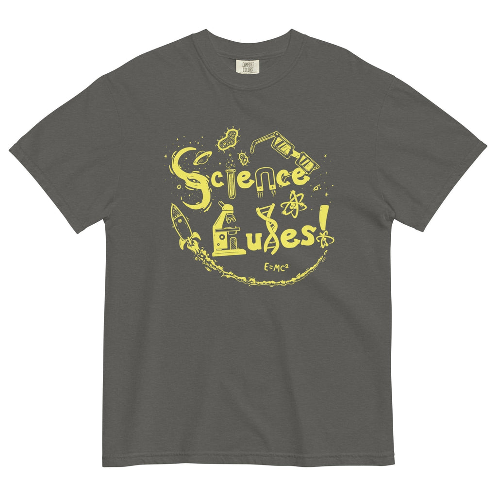 Science Rules! Men's Relaxed Fit Tee Hoodie, Sweatshirt | PureTeeCo.com (Image 3)