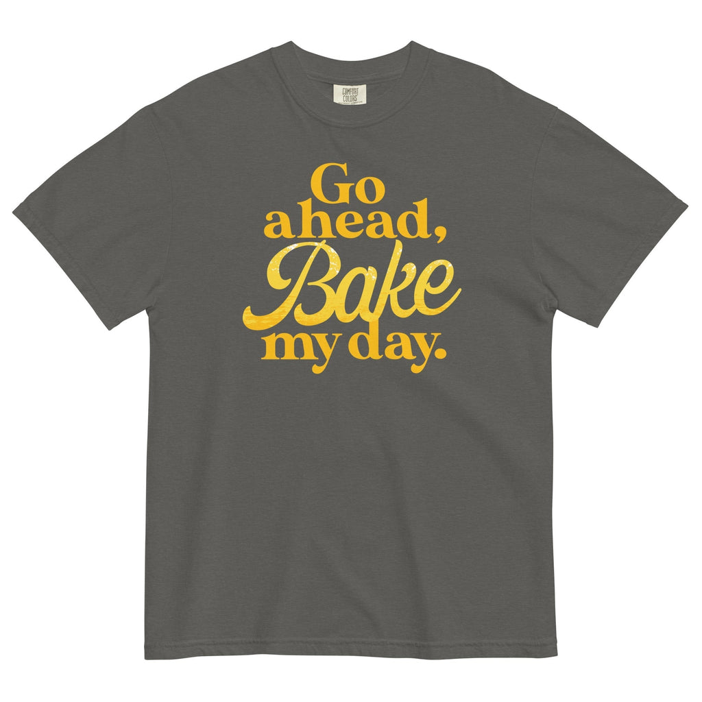Go Ahead, Bake My Day Men's Relaxed Fit Tee Hoodie, Sweatshirt | PureTeeCo.com (Image 3)