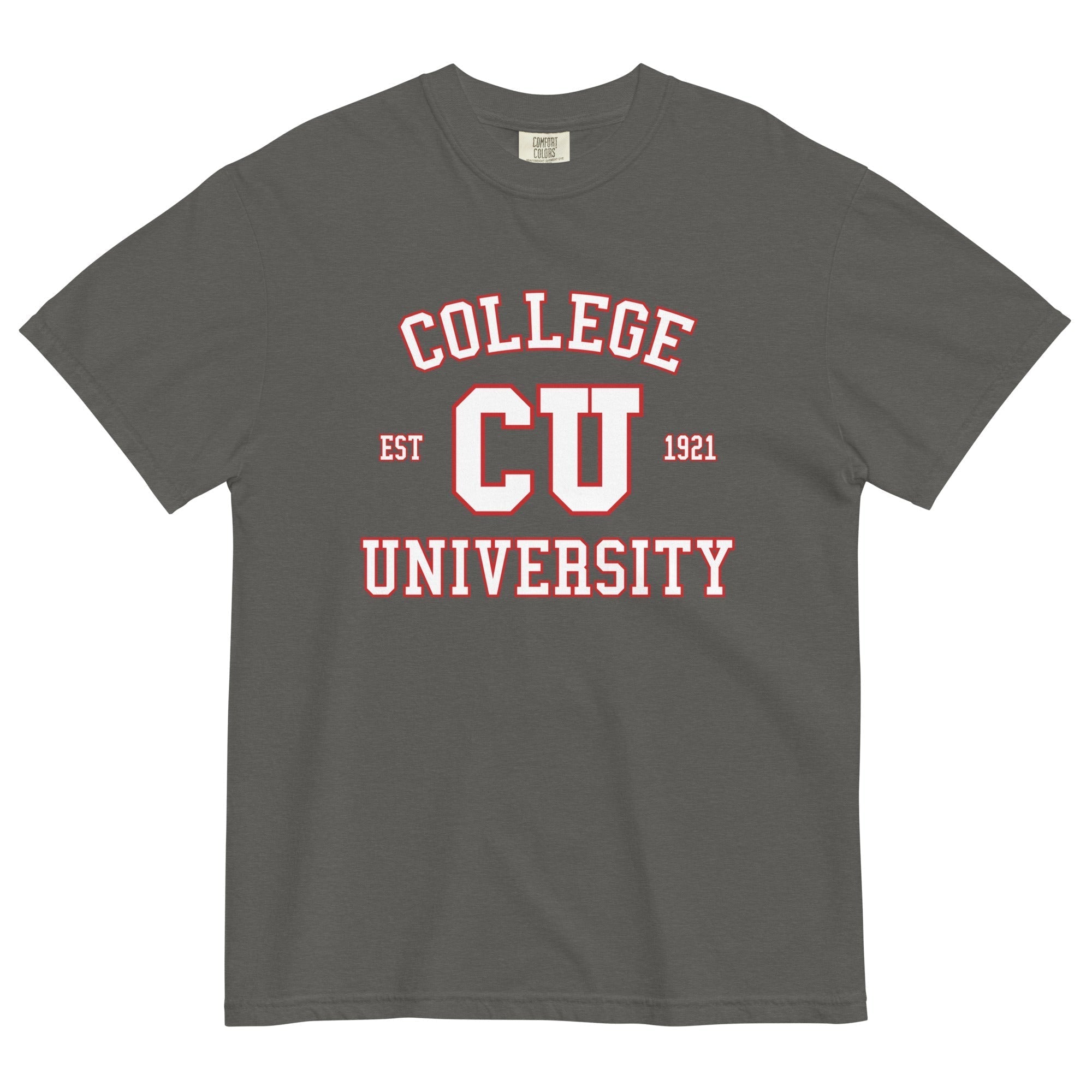 College University Men's Relaxed Fit Tee Hoodie, Sweatshirt | PureTeeCo.com (Image 3)