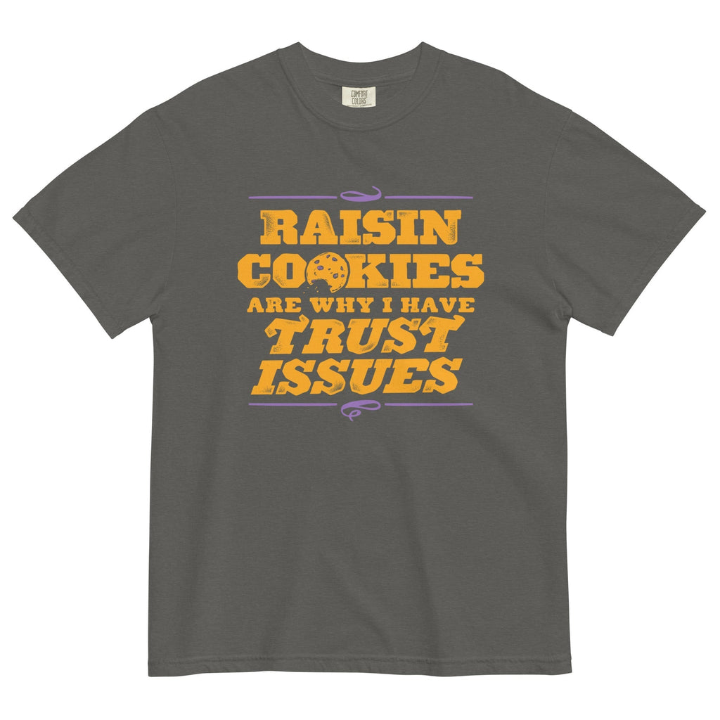 Raisin Cookies Are Why I Have Trust Issues Men's Relaxed Fit Tee Hoodie, Sweatshirt | PureTeeCo.com (Image 3)