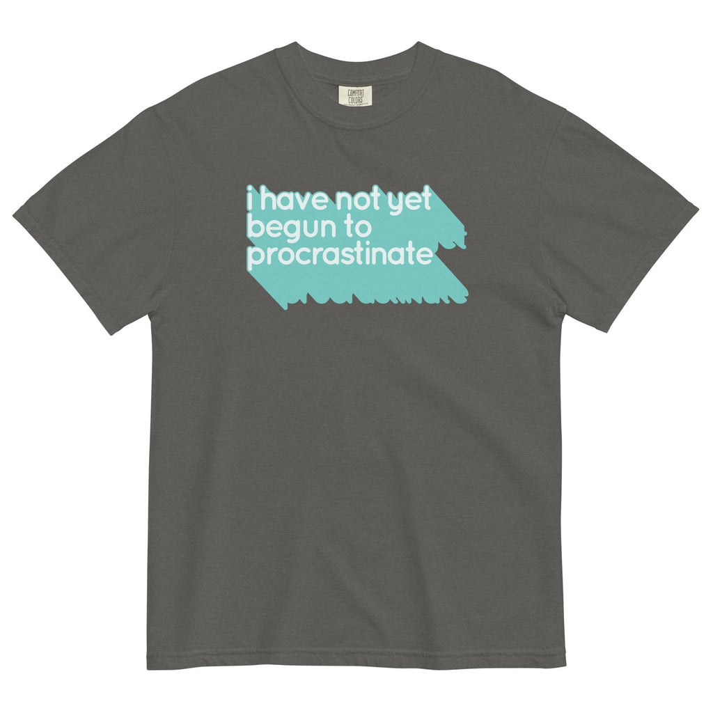 Not Begun To Procrastinate Men's Relaxed Fit Tee Hoodie, Sweatshirt | PureTeeCo.com (Image 3)