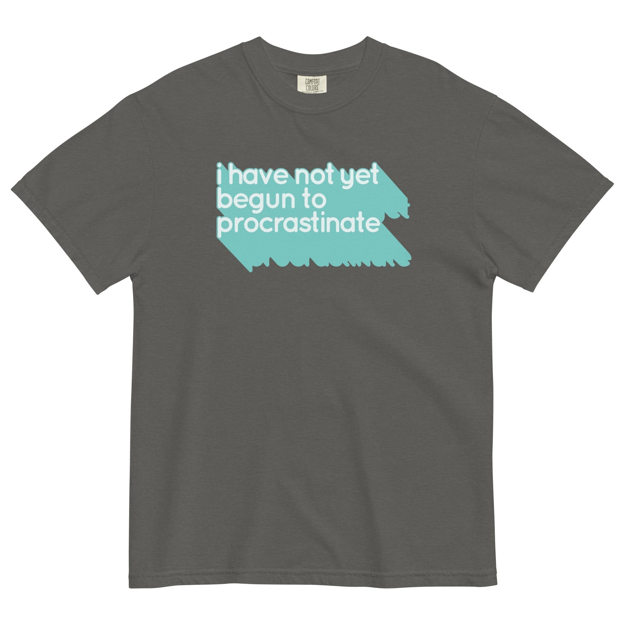 Not Begun To Procrastinate Men's Relaxed Fit Tee Hoodie, Sweatshirt | PureTeeCo.com (Image 3)