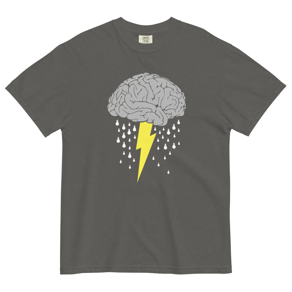 Brainstorm Men's Relaxed Fit Tee Hoodie, Sweatshirt | PureTeeCo.com (Image 3)