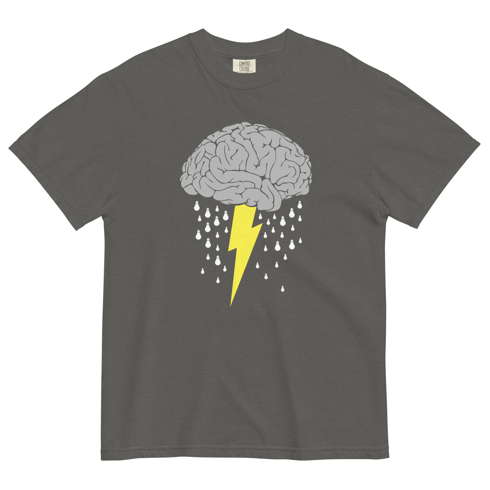 Brainstorm Men's Relaxed Fit Tee Hoodie, Sweatshirt | PureTeeCo.com (Image 3)