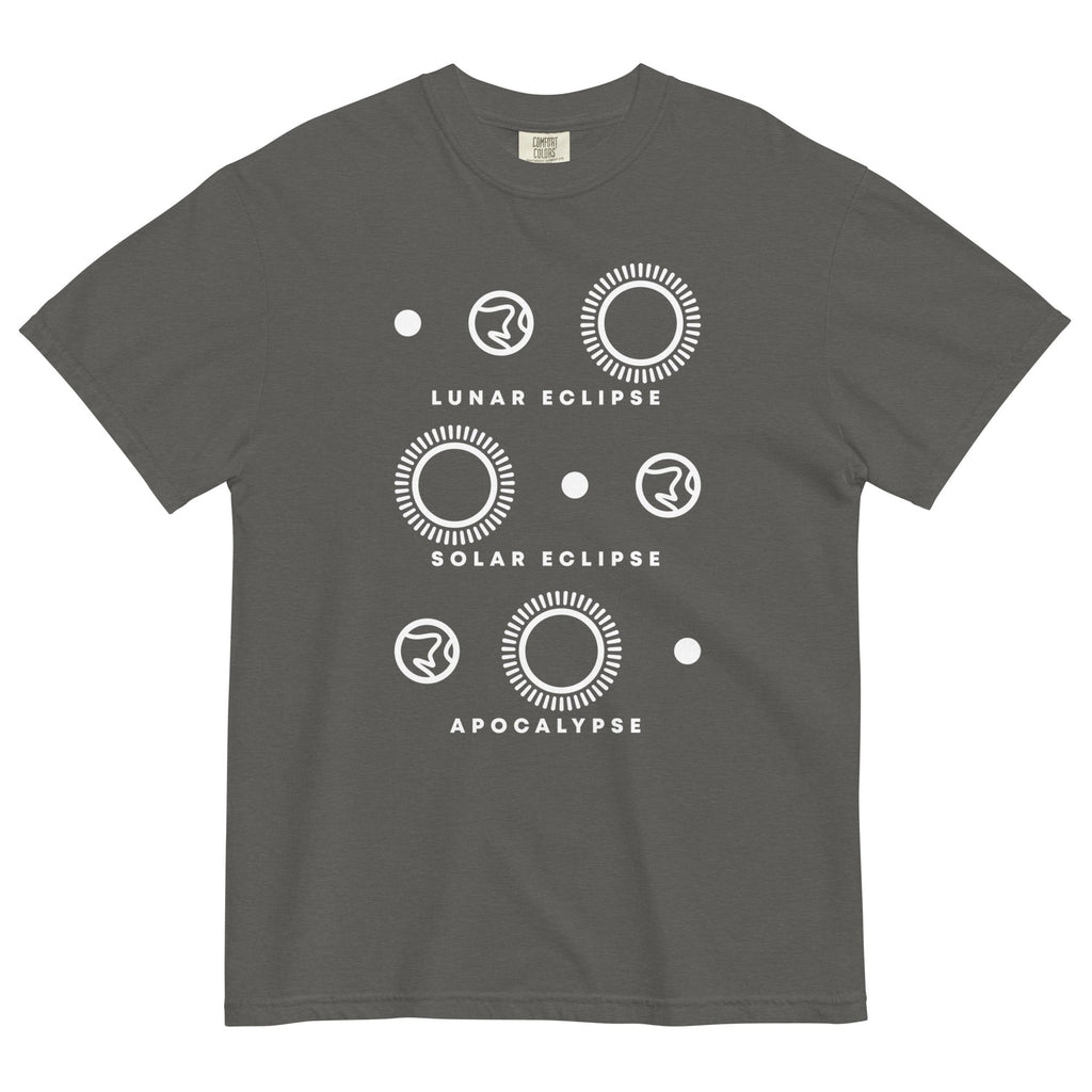 Lunar Eclipse Solar Eclipse Apocalypse Men's Relaxed Fit Tee Hoodie, Sweatshirt | PureTeeCo.com (Image 5)