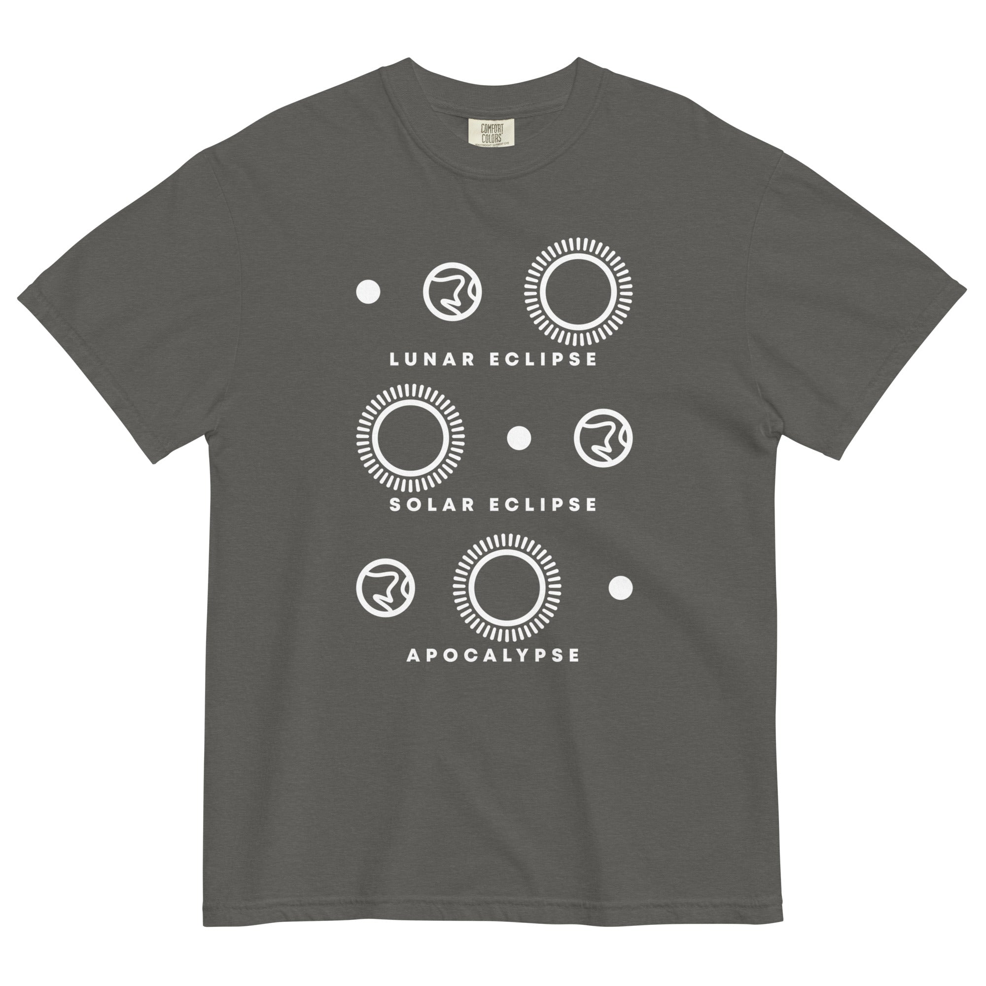 Lunar Eclipse Solar Eclipse Apocalypse Men's Relaxed Fit Tee Hoodie, Sweatshirt | PureTeeCo.com (Image 5)