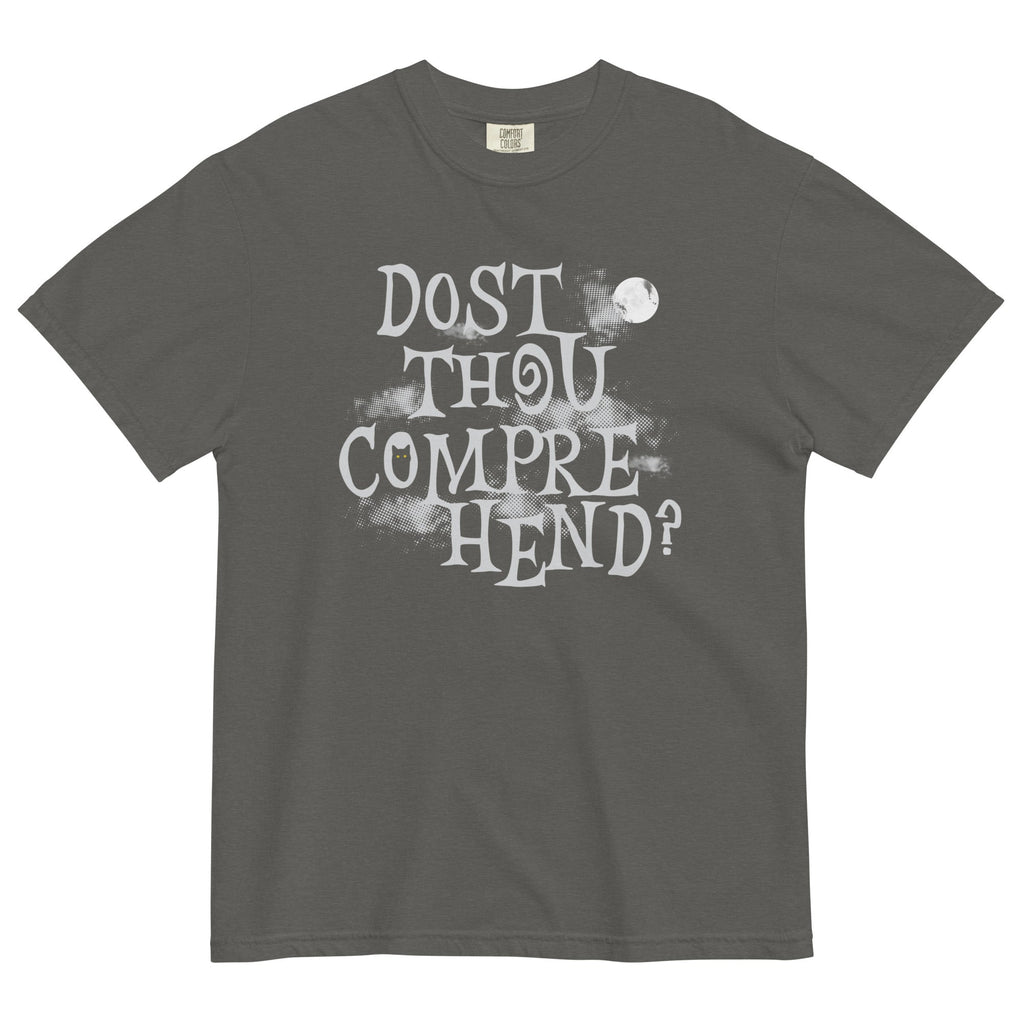 Dost Thou Comprehend? Men's Relaxed Fit Tee Hoodie, Sweatshirt | PureTeeCo.com (Image 1)