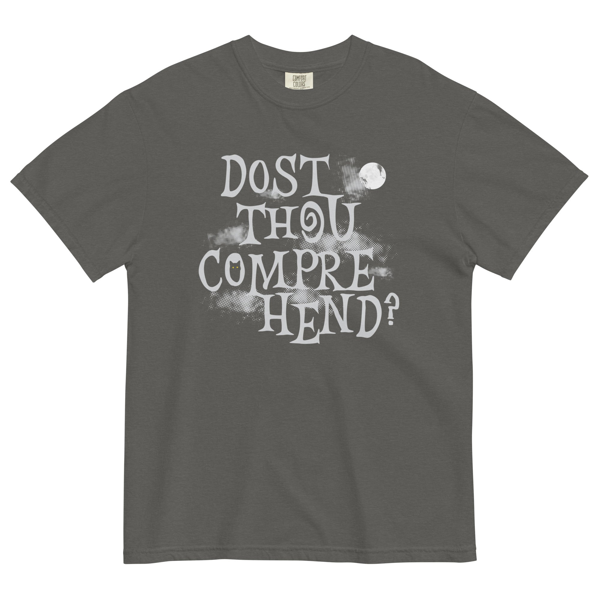 Dost Thou Comprehend? Men's Relaxed Fit Tee Hoodie, Sweatshirt | PureTeeCo.com (Image 1)