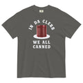 In Da Clerb We All Canned Men's Relaxed Fit Tee Hoodie, Sweatshirt | PureTeeCo.com (Image 1)
