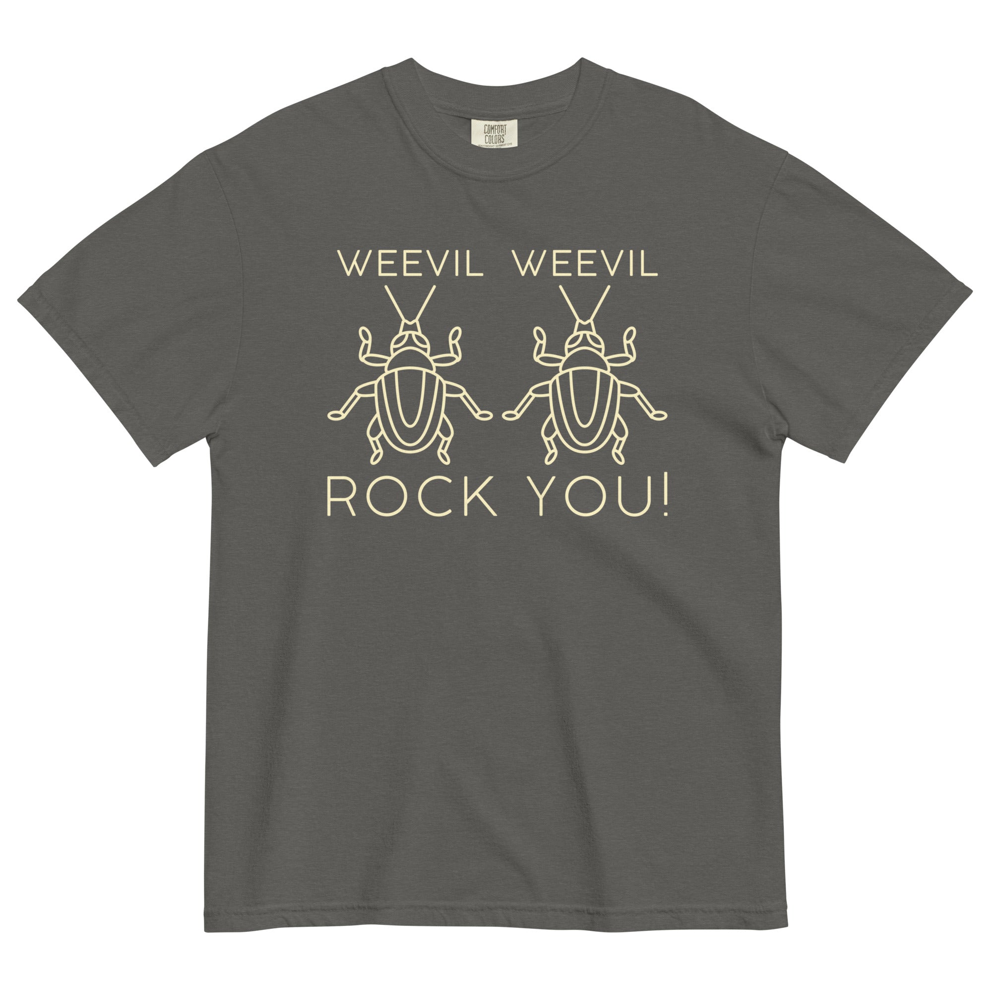 Weevil Weevil Rock You! Men's Relaxed Fit Tee Hoodie, Sweatshirt | PureTeeCo.com (Image 1)