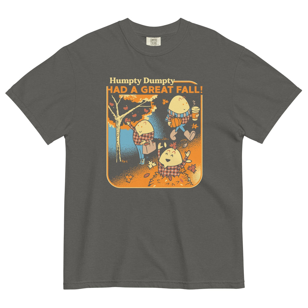 Humpty Dumpty Had A Great Fall Men's Relaxed Fit Tee Hoodie, Sweatshirt | PureTeeCo.com (Image 4)