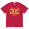You Had Me At Bacon Men's Relaxed Fit Tee Hoodie, Sweatshirt | PureTeeCo.com (Image 1)