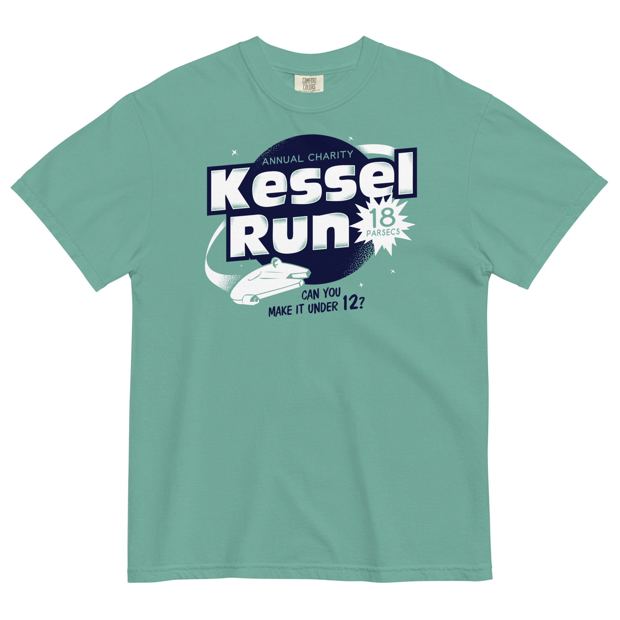 Kessel Run Men's Relaxed Fit Tee Hoodie, Sweatshirt | PureTeeCo.com (Image 1)