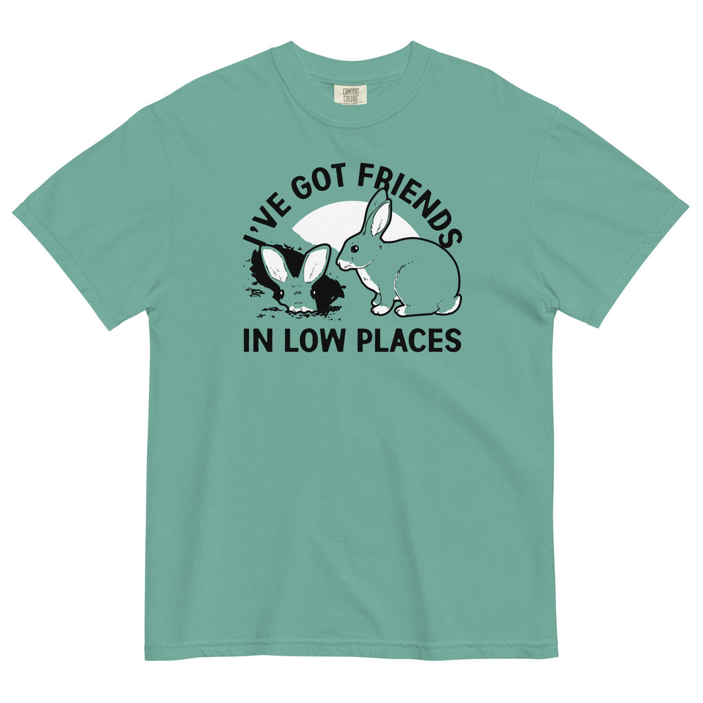I've Got Friends In Low Places Men's Relaxed Fit Tee Hoodie, Sweatshirt | PureTeeCo.com (Image 5)