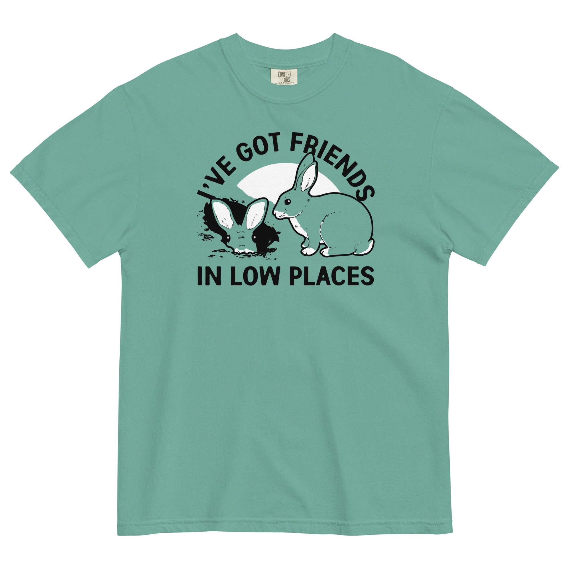 I've Got Friends In Low Places Men's Relaxed Fit Tee Hoodie, Sweatshirt | PureTeeCo.com (Image 5)
