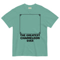 The Greatest Chameleon Ever Men's Relaxed Fit Tee Hoodie, Sweatshirt | PureTeeCo.com (Image 1)