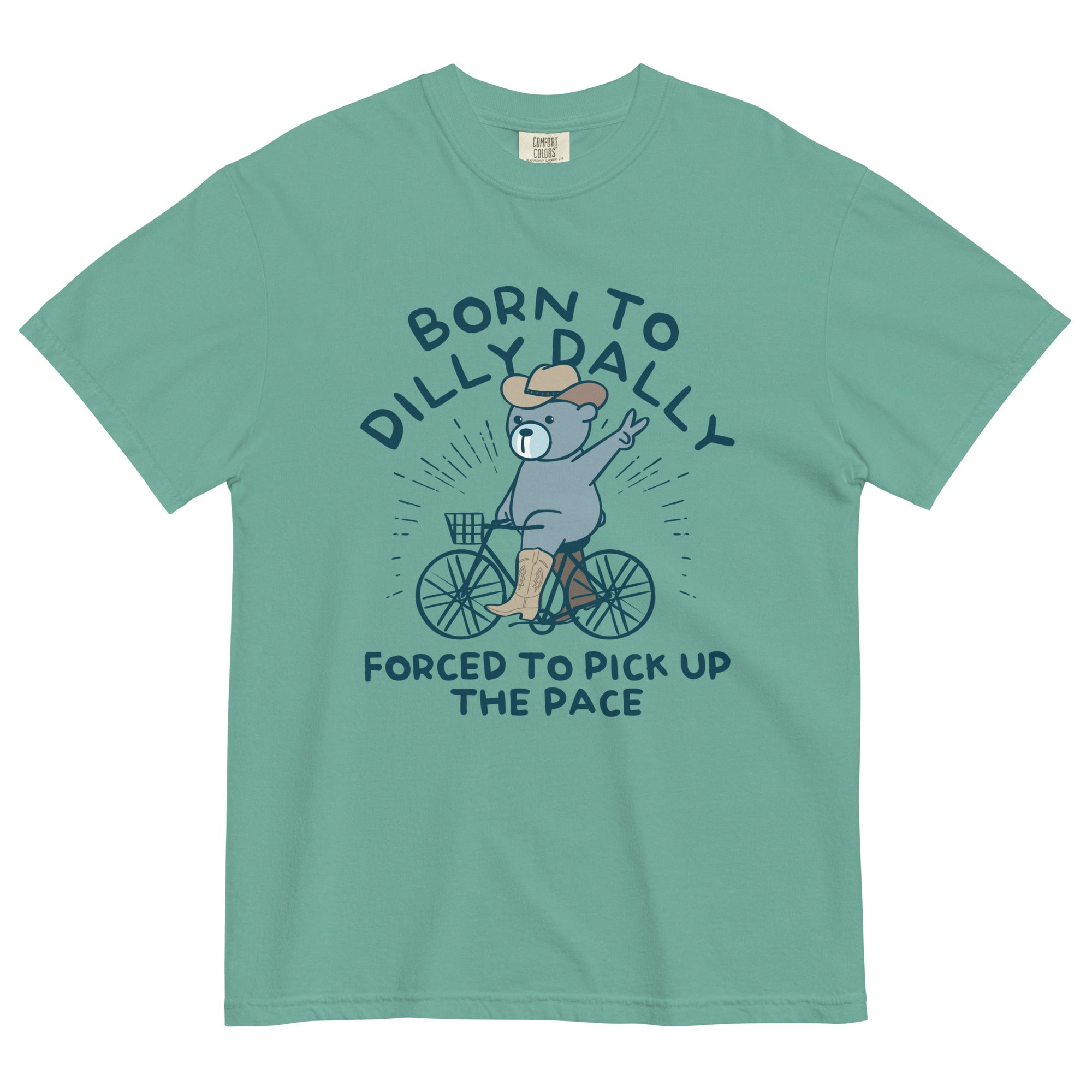Born To Dilly Dally Forced To Pick Up The Pace Men's Relaxed Fit Tee Hoodie, Sweatshirt | PureTeeCo.com (Image 2)