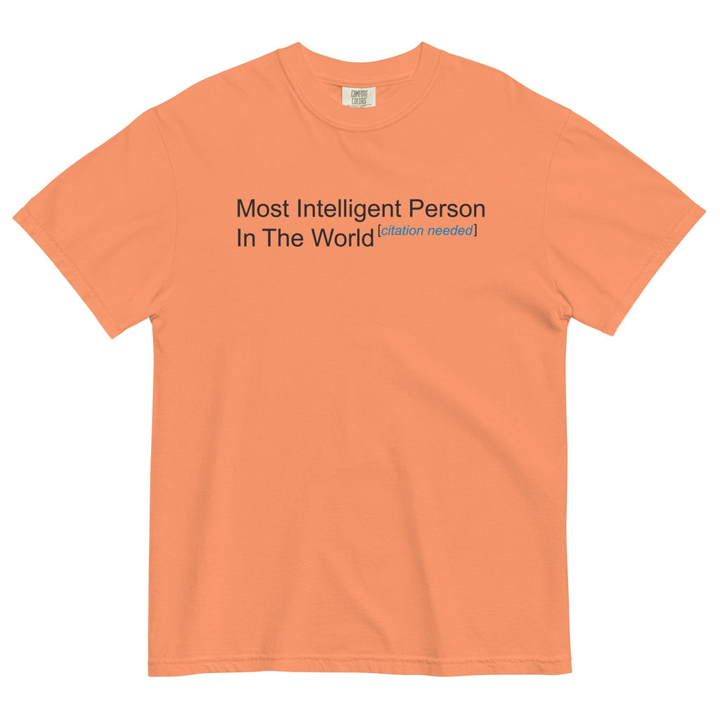 Most Intelligent Person in the World Citation Needed Men's Relaxed Fit Tee Hoodie, Sweatshirt | PureTeeCo.com (Image 2)