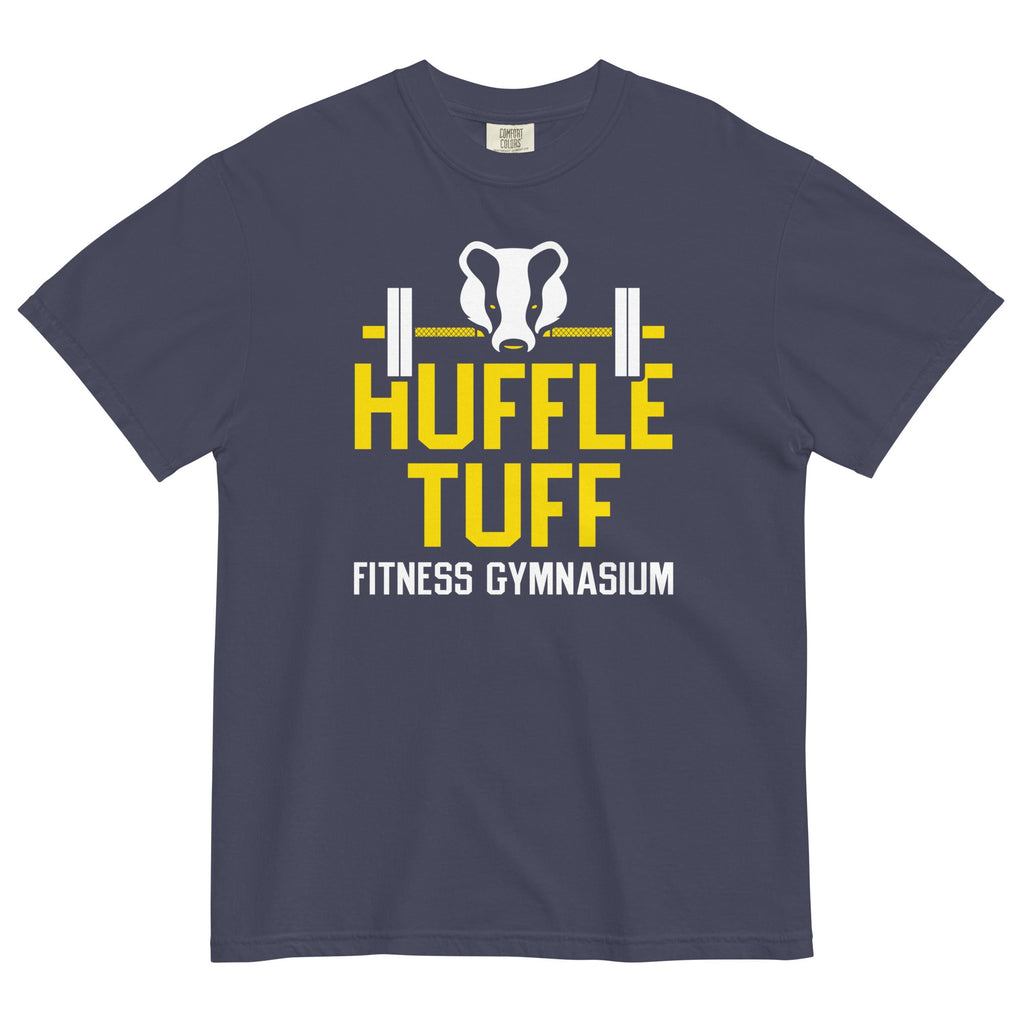 Huffle Tuff Gym Men's Relaxed Fit Tee Hoodie, Sweatshirt | PureTeeCo.com (Image 2)