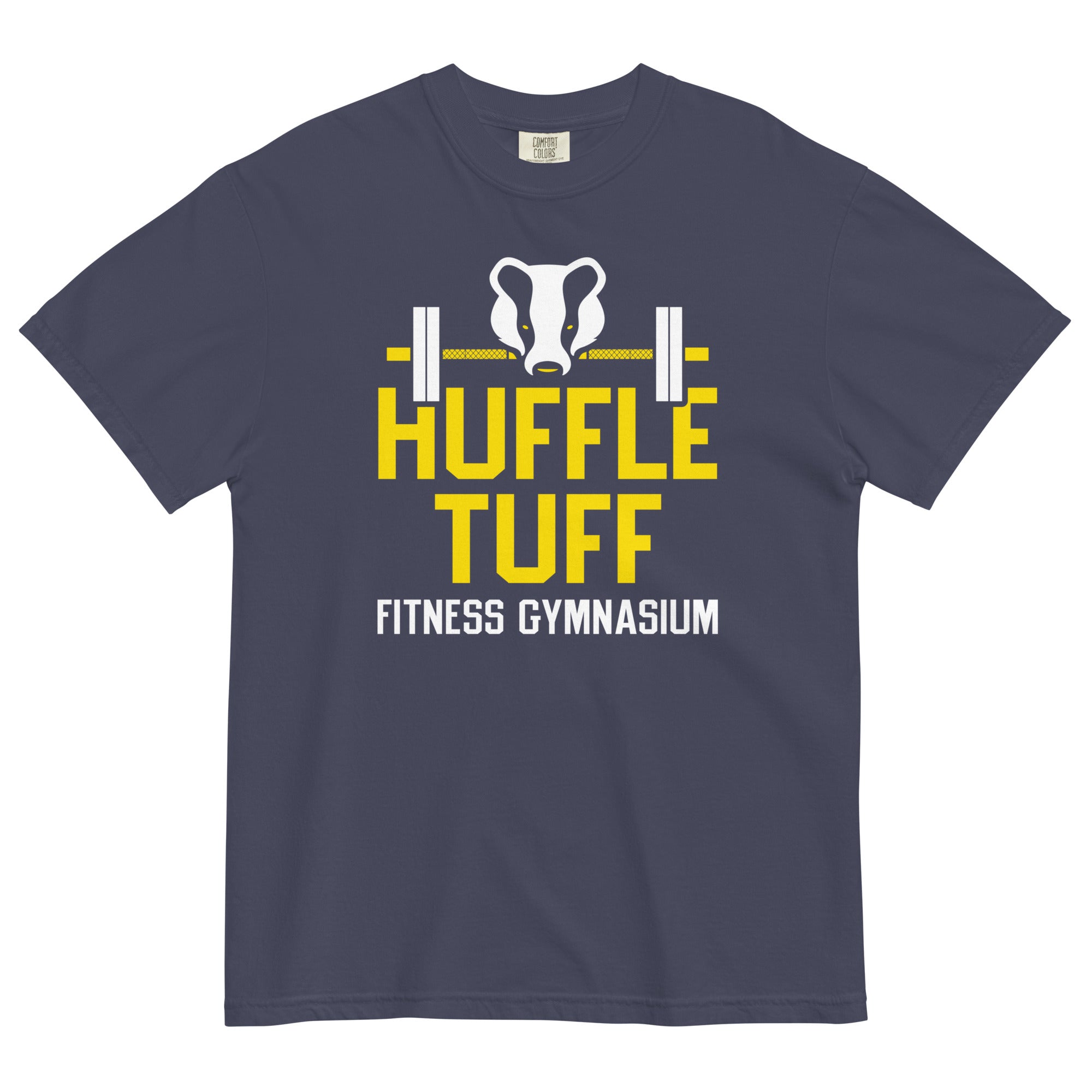 Huffle Tuff Gym Men's Relaxed Fit Tee Hoodie, Sweatshirt | PureTeeCo.com (Image 2)