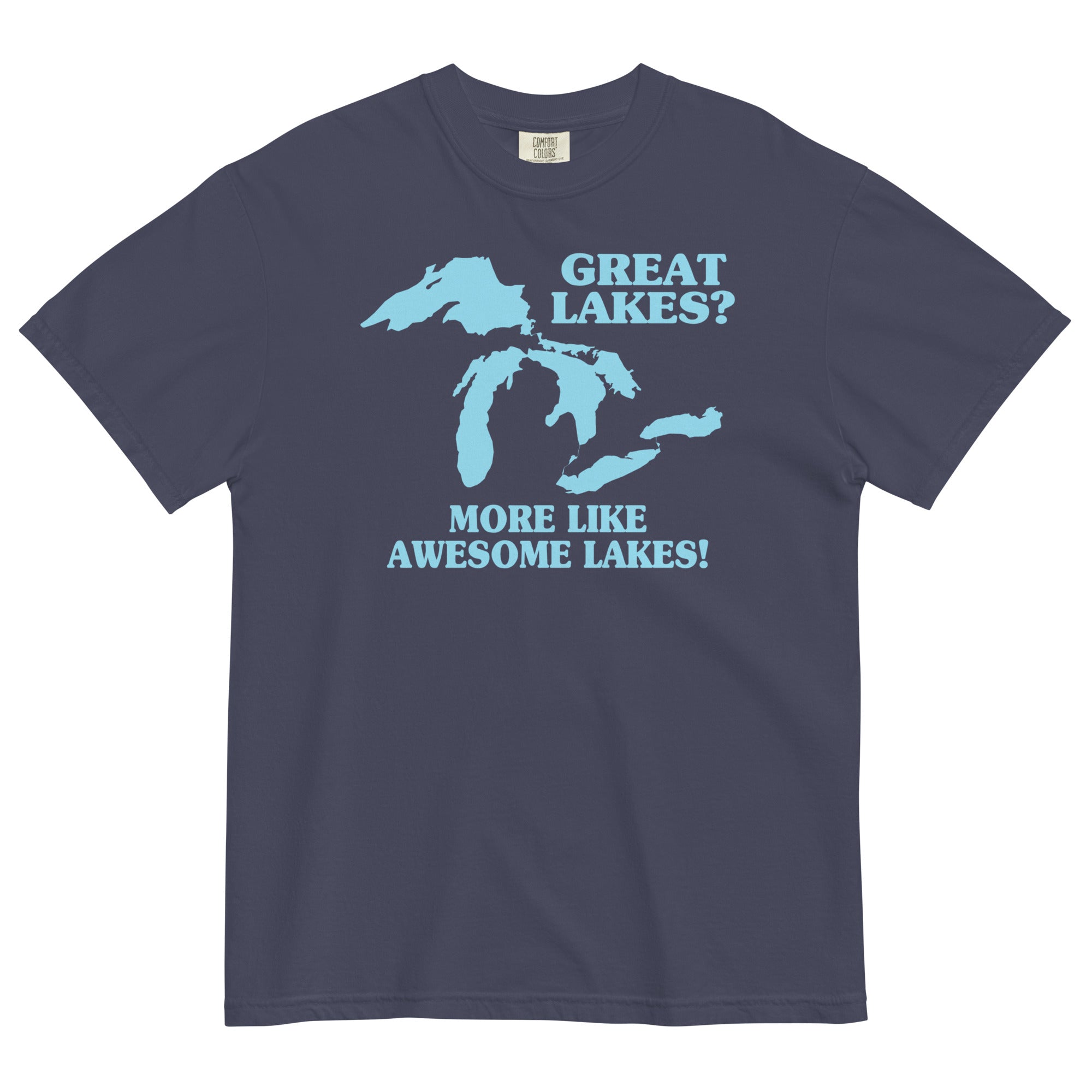 Great Lakes? Men's Relaxed Fit Tee Hoodie, Sweatshirt | PureTeeCo.com (Image 1)