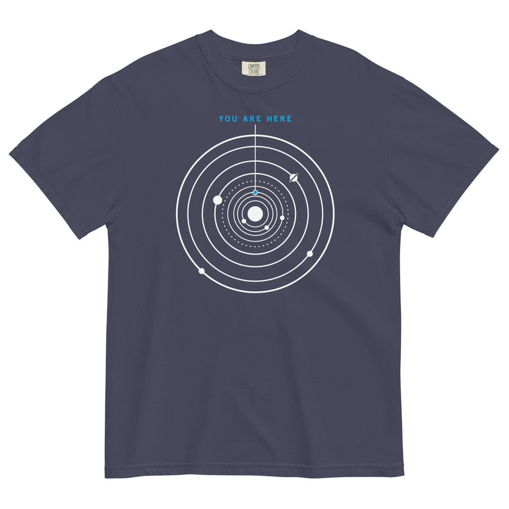 You Are Here Men's Relaxed Fit Tee Hoodie, Sweatshirt | PureTeeCo.com (Image 2)