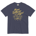 Never Settle For Less Men's Relaxed Fit Tee Hoodie, Sweatshirt | PureTeeCo.com (Image 1)