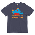This Parrot Has Ceased To Be Men's Relaxed Fit Tee Hoodie, Sweatshirt | PureTeeCo.com (Image 1)