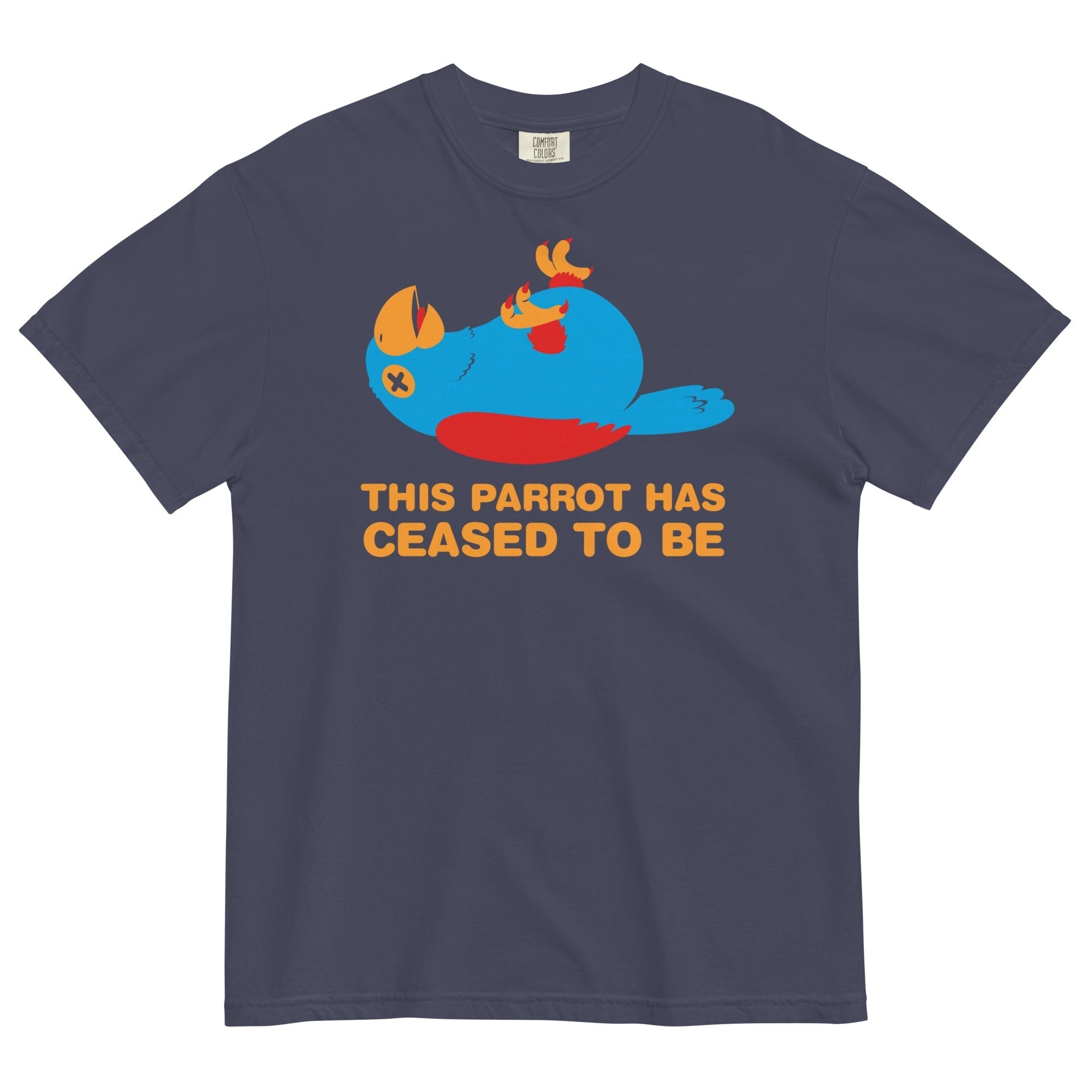 This Parrot Has Ceased To Be Men's Relaxed Fit Tee Hoodie, Sweatshirt | PureTeeCo.com (Image 1)