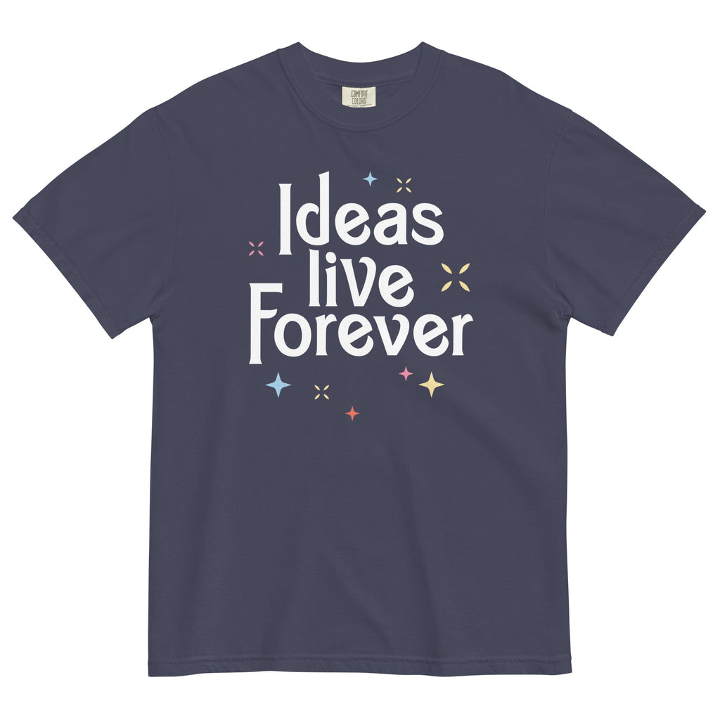 Ideas Live Forever Men's Relaxed Fit Tee Hoodie, Sweatshirt | PureTeeCo.com