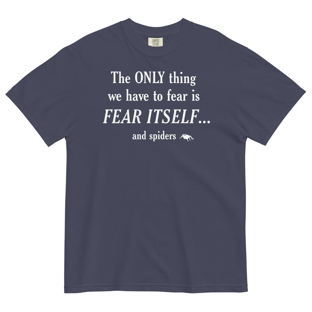 The Only Thing We Have To Fear Men's Relaxed Fit Tee Hoodie, Sweatshirt | PureTeeCo.com (Image 2)