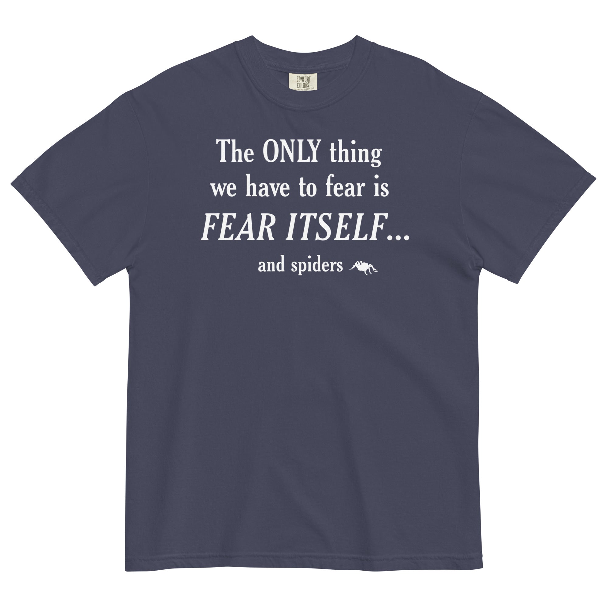 The Only Thing We Have To Fear Men's Relaxed Fit Tee Hoodie, Sweatshirt | PureTeeCo.com (Image 2)