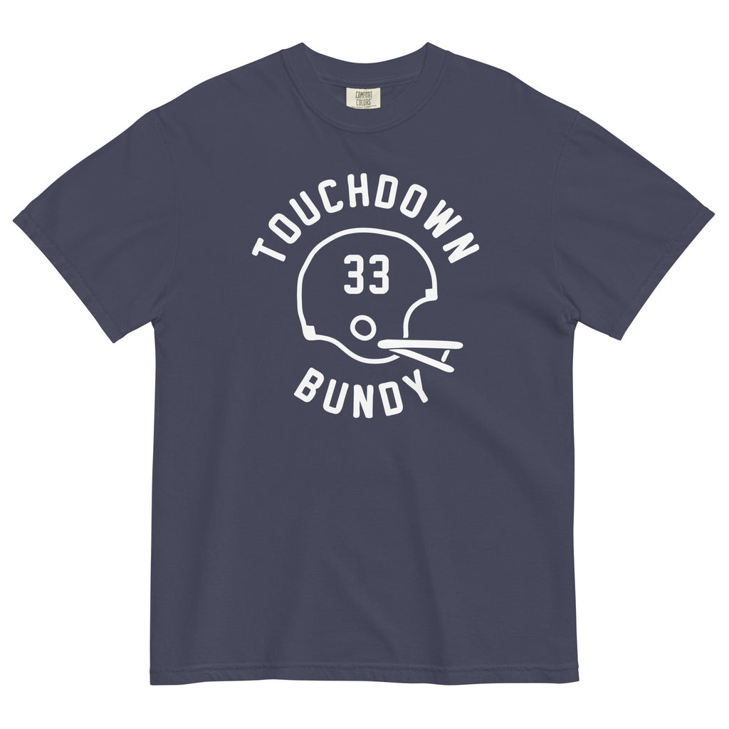 Touchdown Bundy Men's Relaxed Fit Tee Hoodie, Sweatshirt | PureTeeCo.com (Image 4)