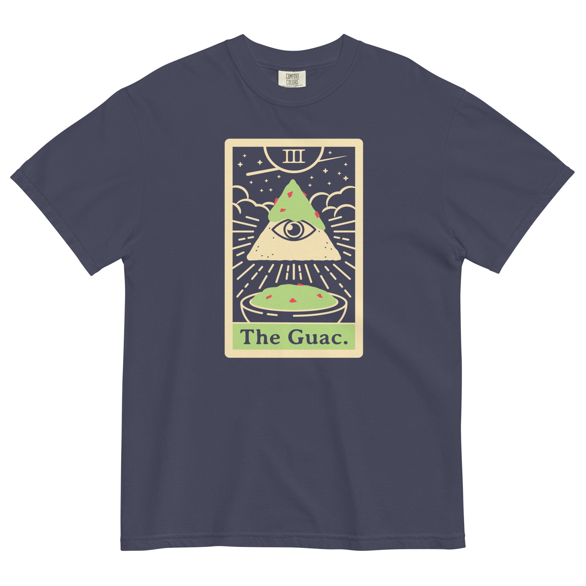 The Guac Tarot Men's Relaxed Fit Tee Hoodie, Sweatshirt | PureTeeCo.com (Image 2)