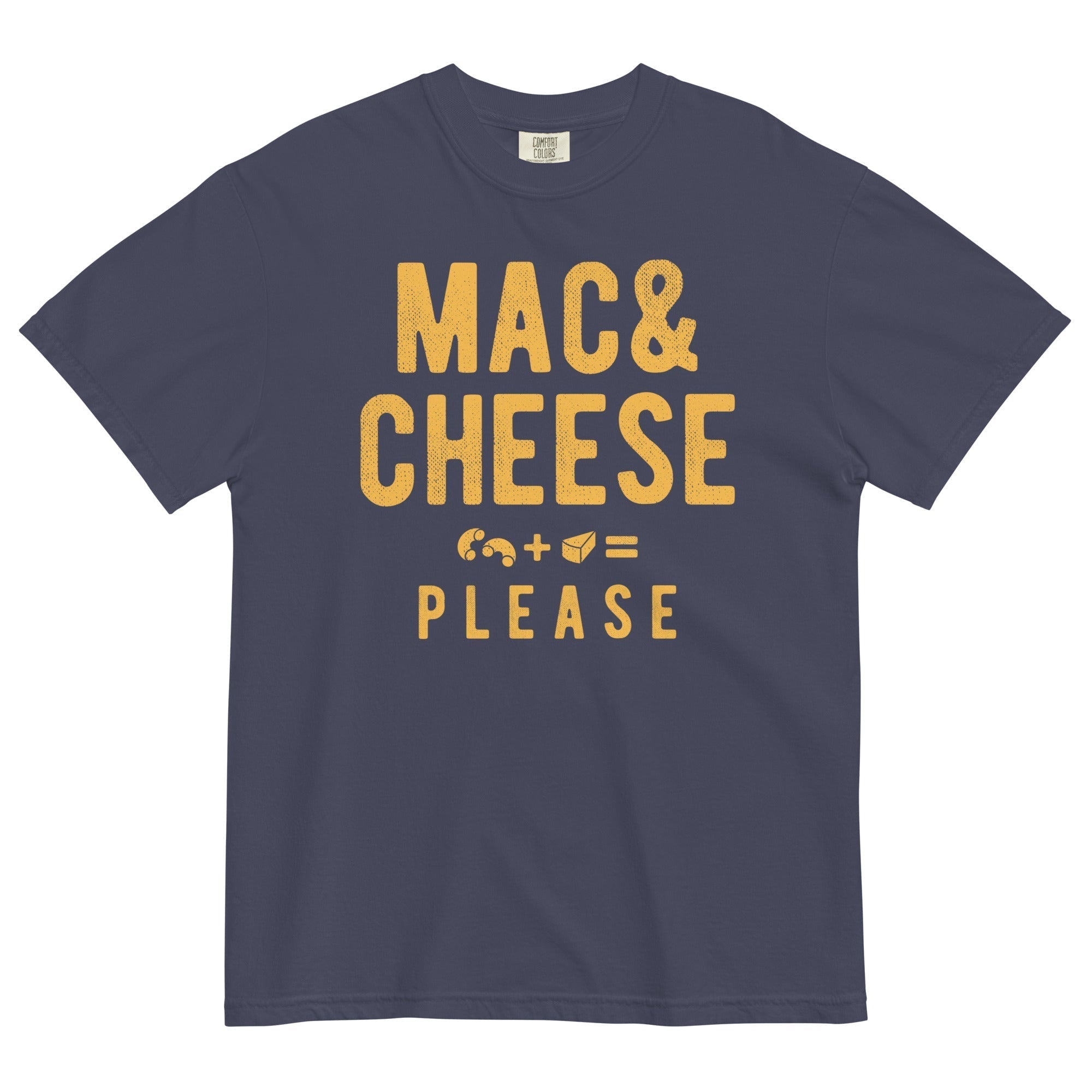 Mac And Cheese Please Men's Relaxed Fit Tee Hoodie, Sweatshirt | PureTeeCo.com (Image 1)