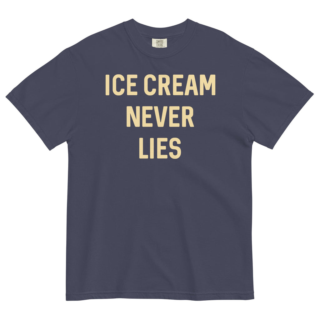 Ice Cream Never Lies Men's Relaxed Fit Tee Hoodie, Sweatshirt | PureTeeCo.com (Image 2)