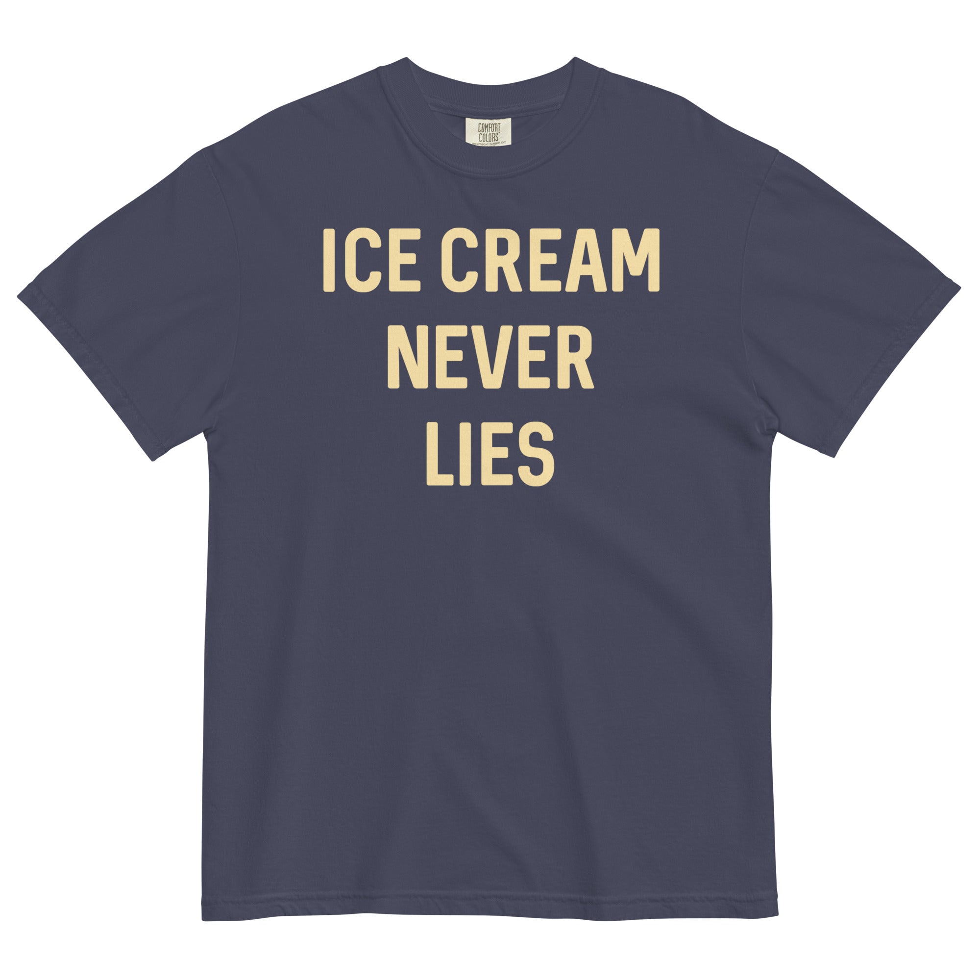 Ice Cream Never Lies Men's Relaxed Fit Tee Hoodie, Sweatshirt | PureTeeCo.com (Image 2)