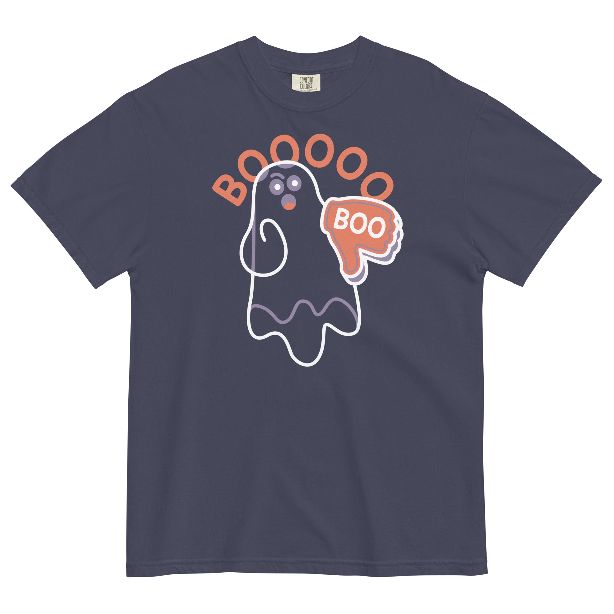 Ghost Boo Men's Relaxed Fit Tee Hoodie, Sweatshirt | PureTeeCo.com (Image 2)