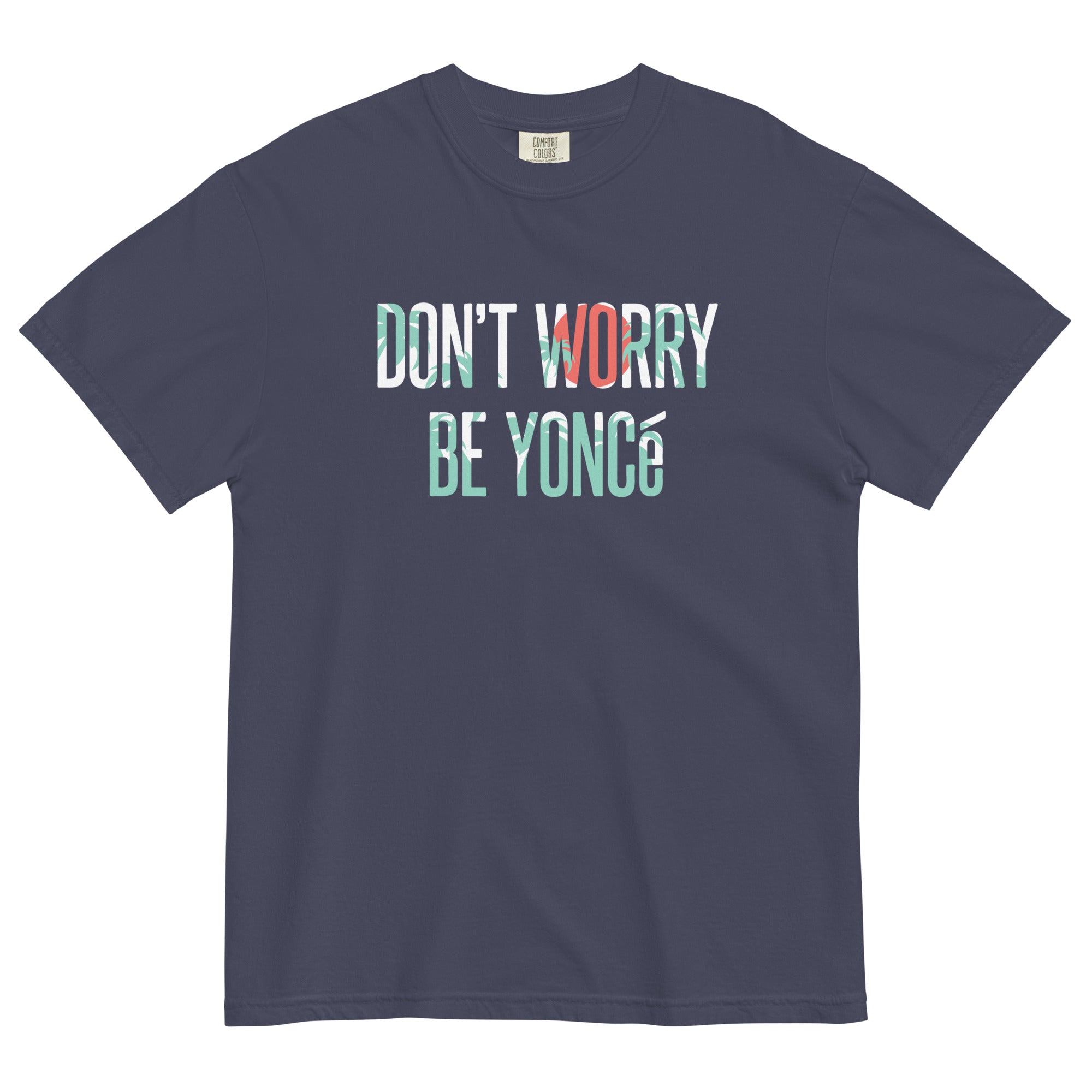 Don't Worry Be Yonce Men's Relaxed Fit Tee Hoodie, Sweatshirt | PureTeeCo.com (Image 2)